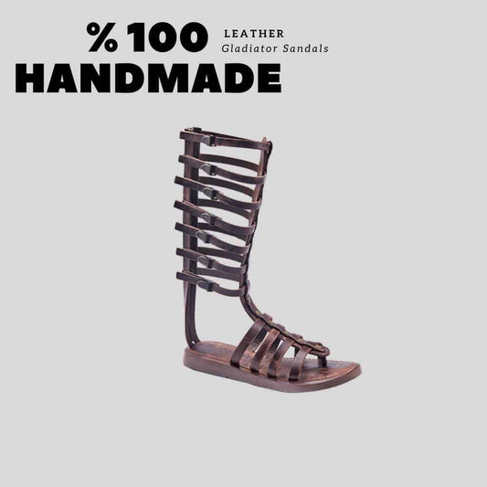 100% Handmade Leather Gladiator Sandals - Bodrum Sandals