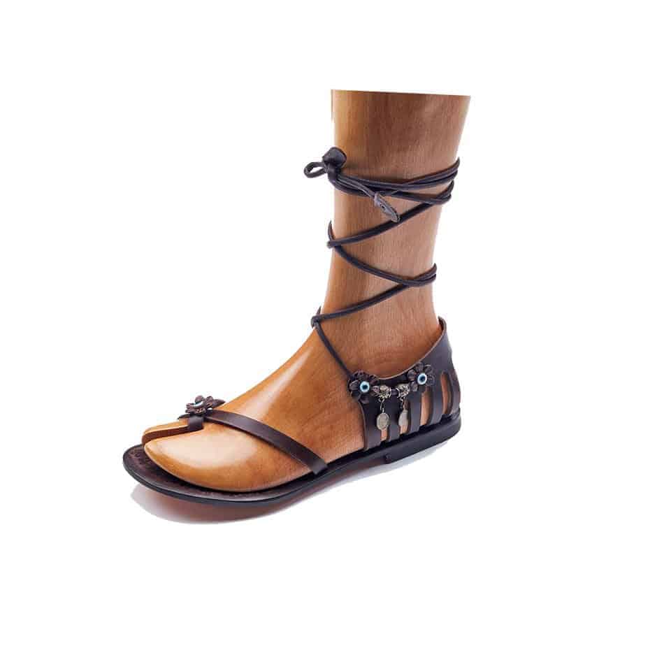 Handmade Leather Strappy Sandals