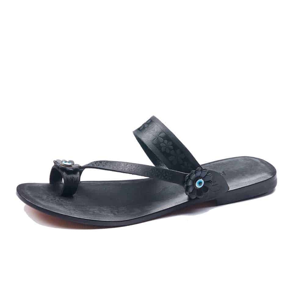 Leather Toe Loop Sandals For Womens