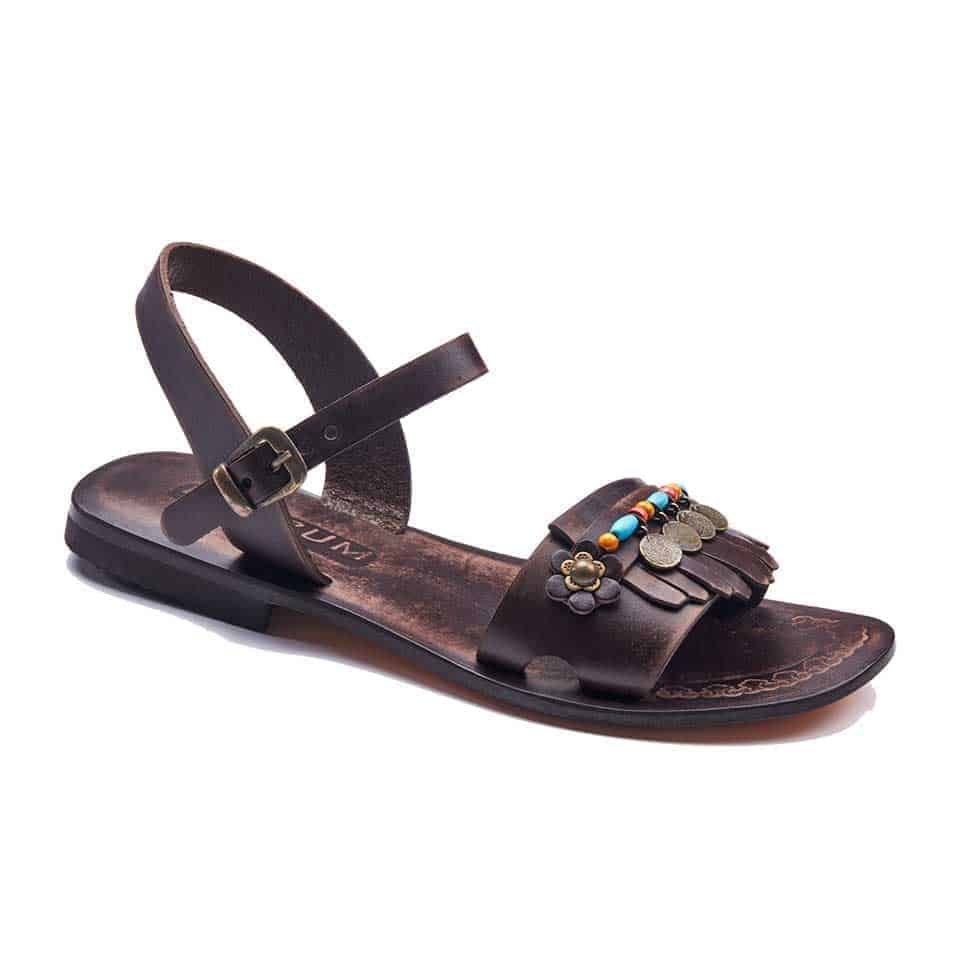 Open Toe Leather Ankle Sandals For Sale